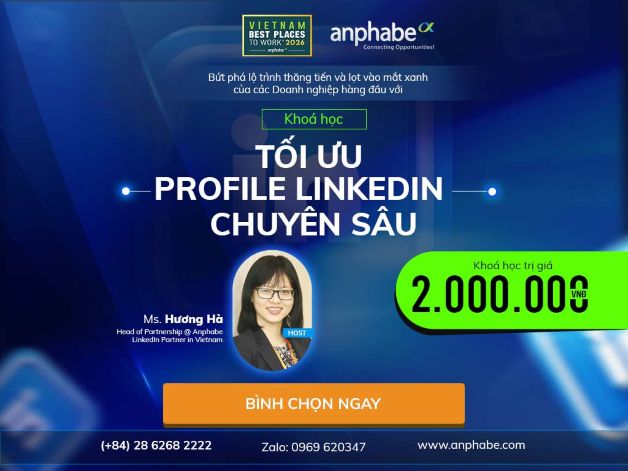 Khoá học: Tối ưu Profile LinkedIn chuyên sâu